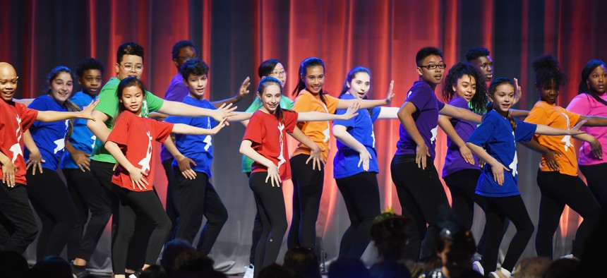 Dancers perform during the National Dance Institute gala