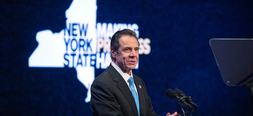 New York Gov. Andrew Cuomo delivers his 2020 State of the State Address in Albany.