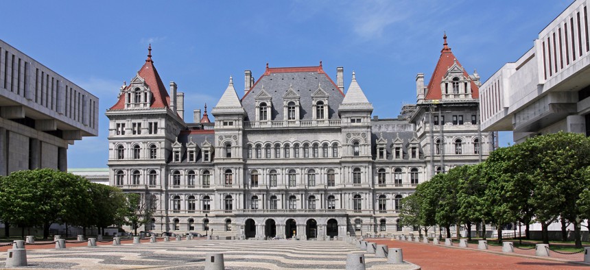 New York State Capitol building in Albany.