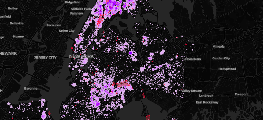 A new online tool shows where evictions went down in New York City last year.