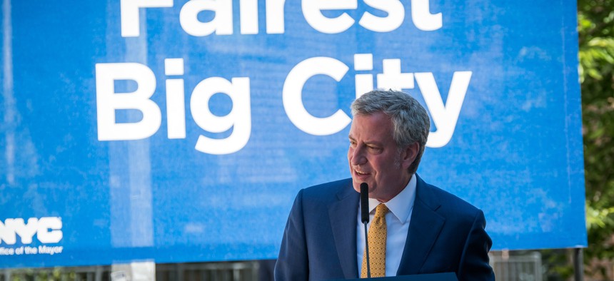 New York City Mayor Bill de Blasio