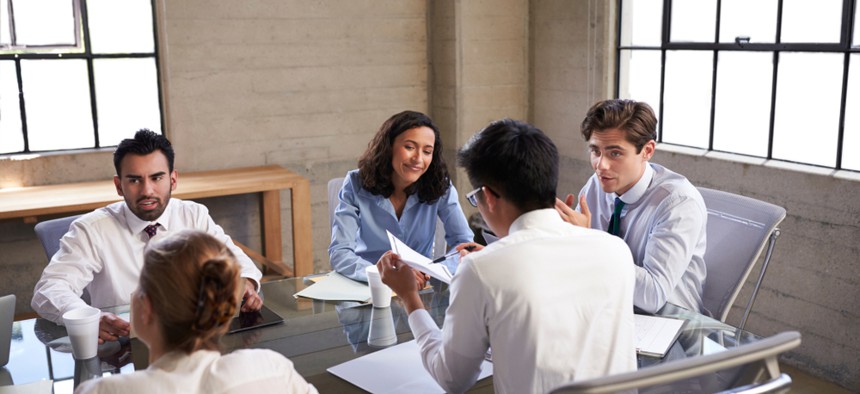 Business people in a meeting