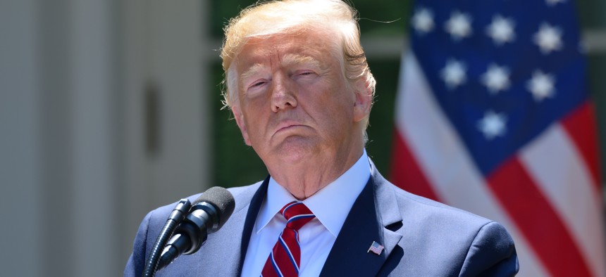 President Donald Trump's face.