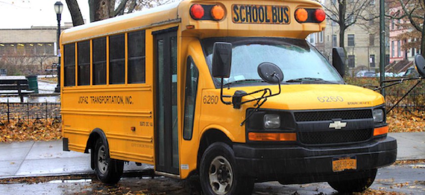 A New York City school bus.