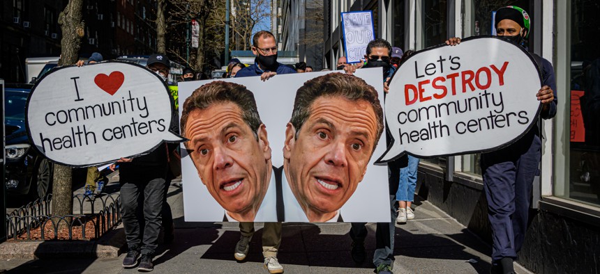 Last year, activists rallied to oppose then-Gov. Andrew Cuomo’s plan to shrink New York’s participation in a program that helps community health centers.