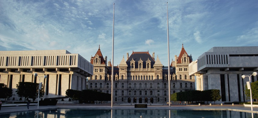 The New York State Capitol in Albany, New York.