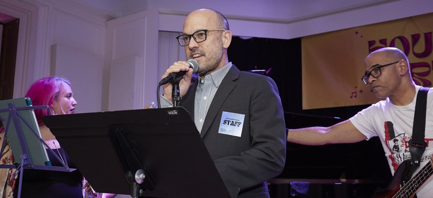 Chad Cooper, executive director of the Brooklyn Conservatory of Music, at the organzation's 8th annual house party