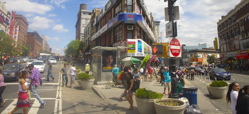 The Hub shopping corridor in the South Bronx 