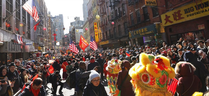 Attendees at last month’s Lunar New Year parade in New York City’s Chinatown