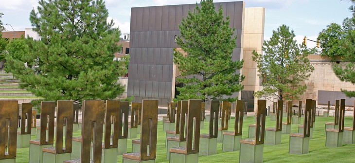 The Field of Empty Chairs at the Oklahoma City National Memorial