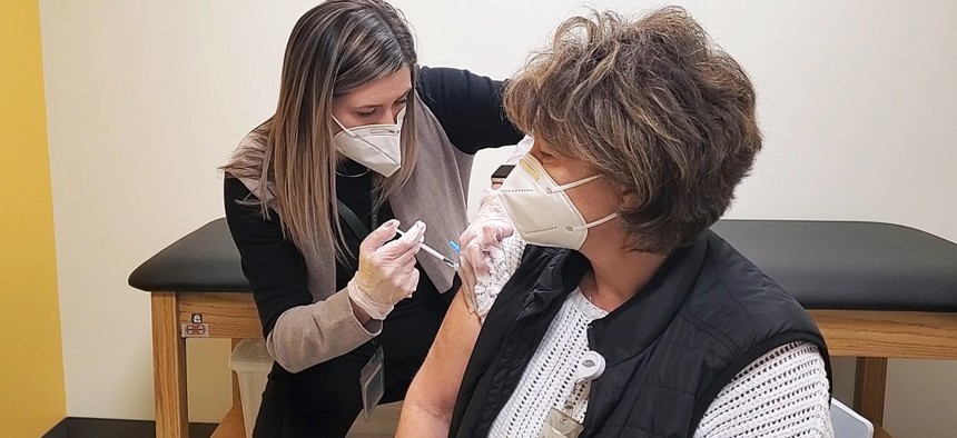 Participants in a nursing training program at Nascentia Health, a Mother Cabrini Foundation grantee.