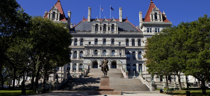 The New York State Capitol Building in Albany, New York