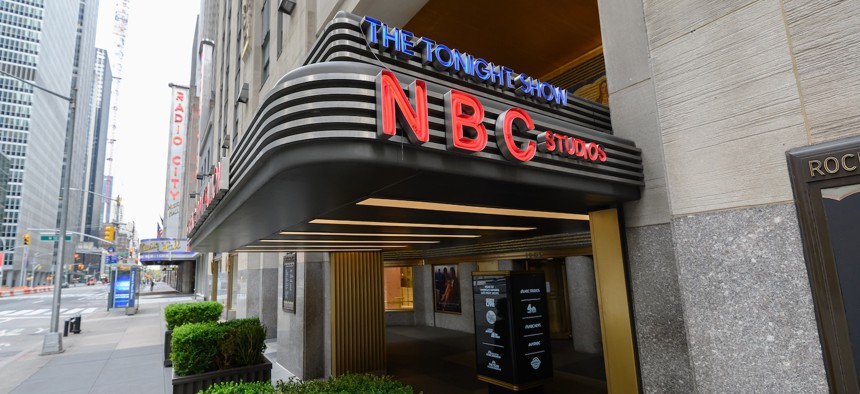 The headquarters of NBC 4 New York/WNBC at 30 Rockefeller Center in Manhattan.